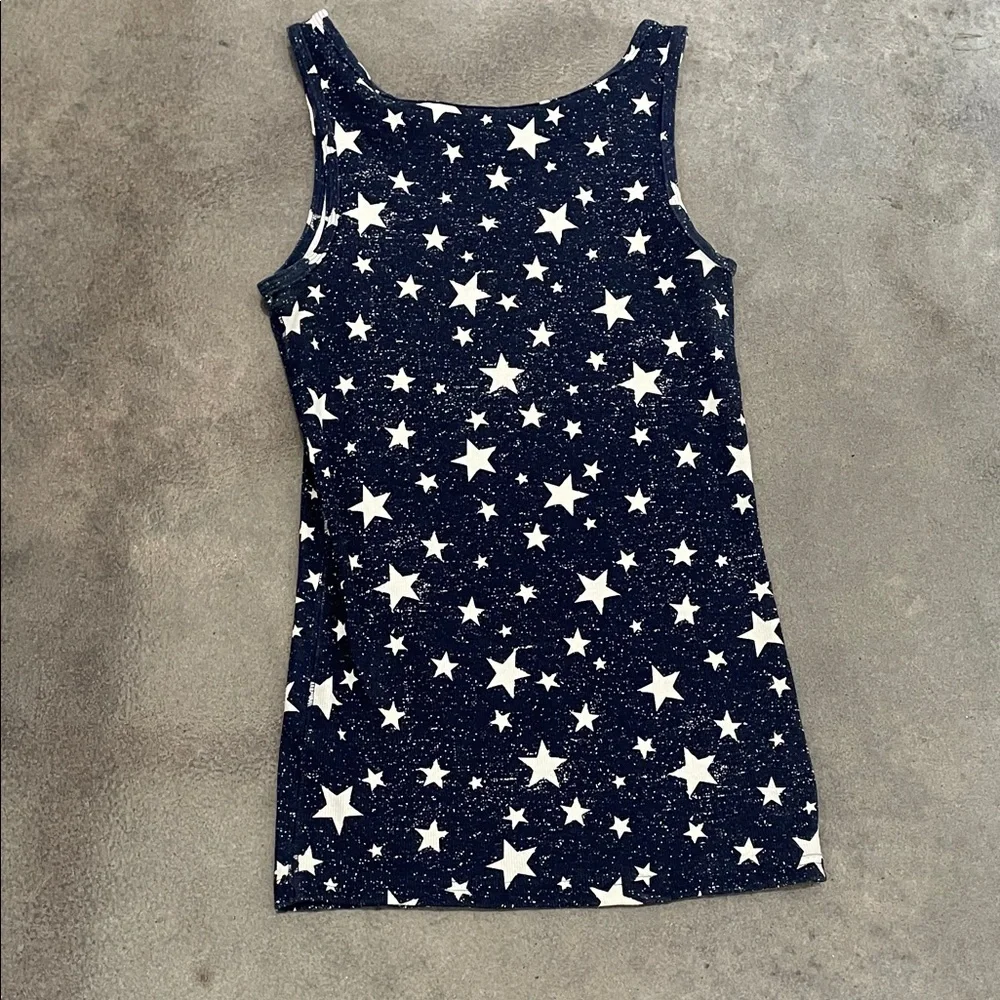 Faded Glory Star Print Tank Top Never Worn - Picture 3 of 4